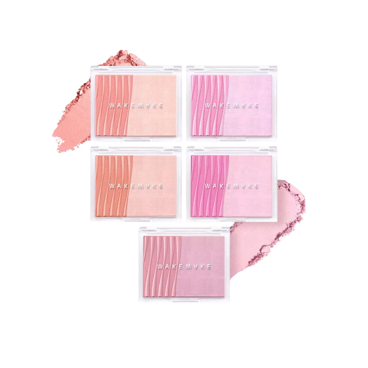WAKEMAKE Sheer Layering Dual Blusher (5 Colours) - Skynkorea