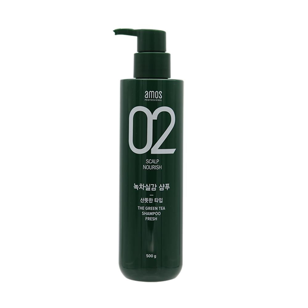 amos PROFESSIONAL The Green Tea Shampoo [Fresh - For Oily Scalp] 500g - Skynkorea