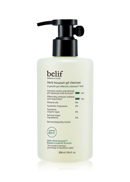 belif Herb Bouquet Gel Cleanser 250ml - Skynkorea