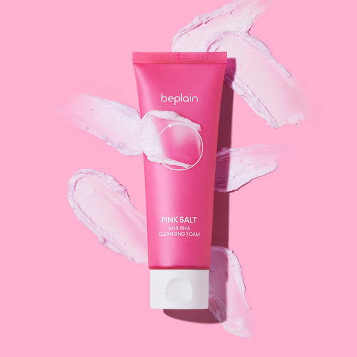 beplain Pink Salt AHA BHA Cleansing Foam 120ml - Skynkorea