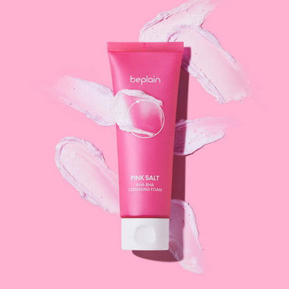 beplain Pink Salt AHA BHA Cleansing Foam 120ml - Skynkorea