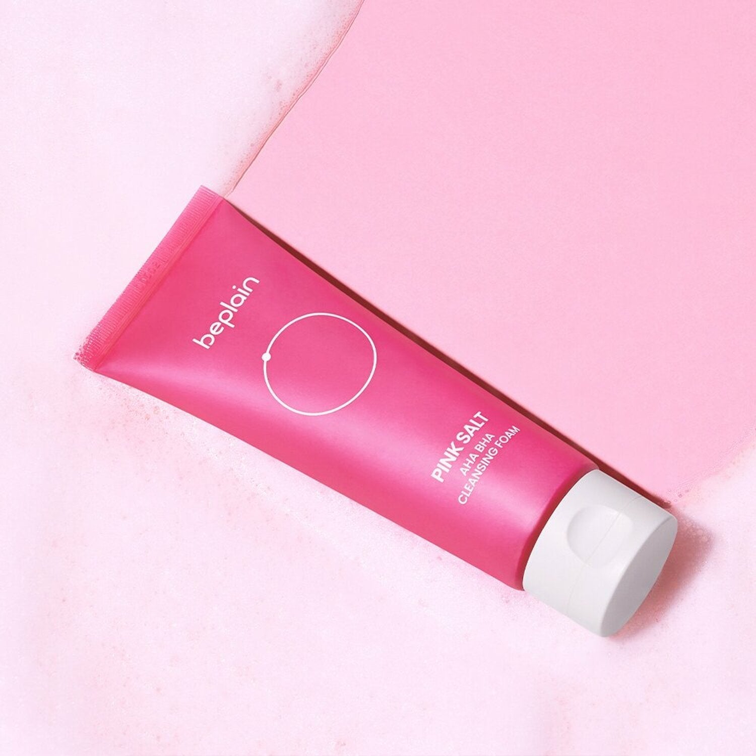 beplain Pink Salt AHA BHA Cleansing Foam 120ml - Skynkorea