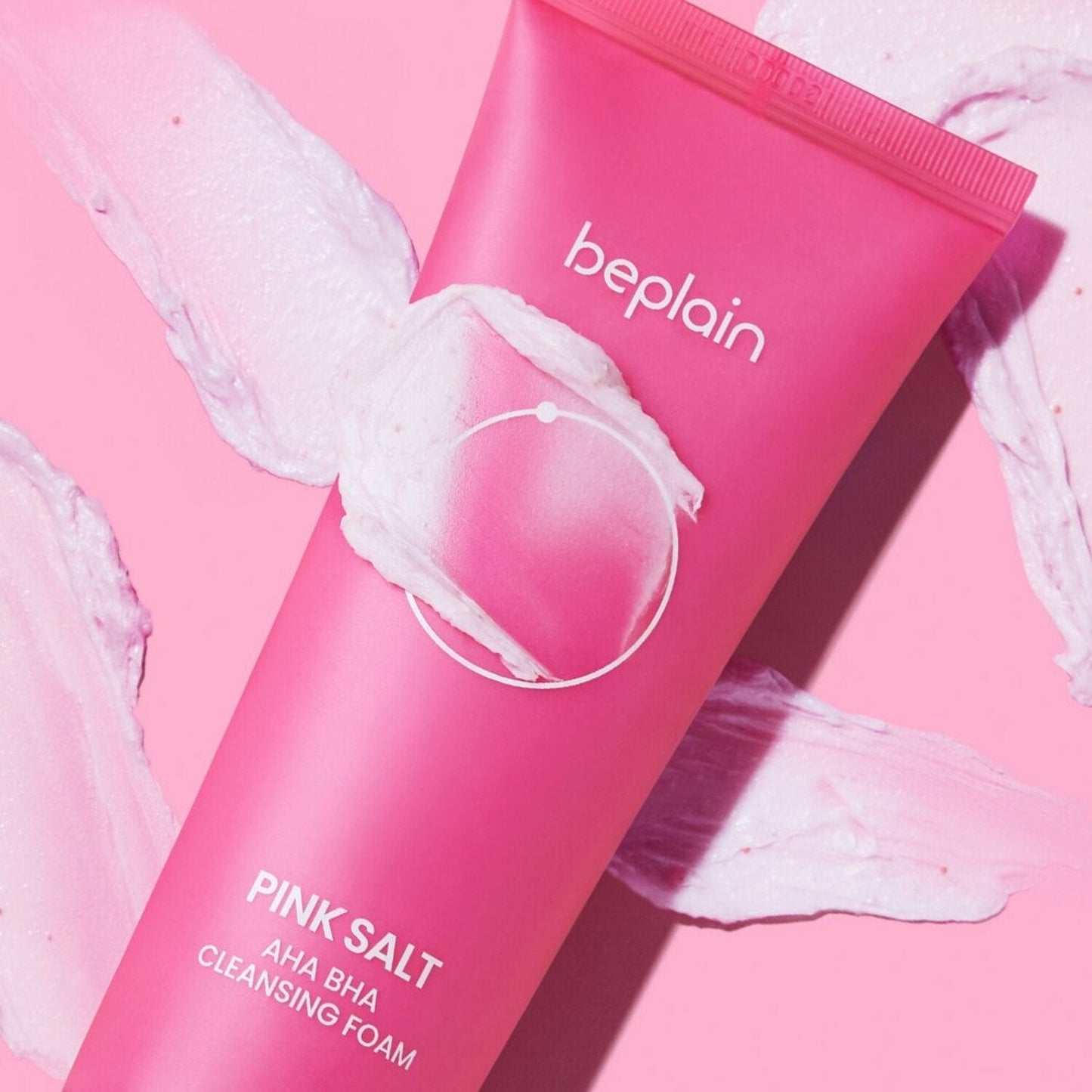 beplain Pink Salt AHA BHA Cleansing Foam 120ml - Skynkorea