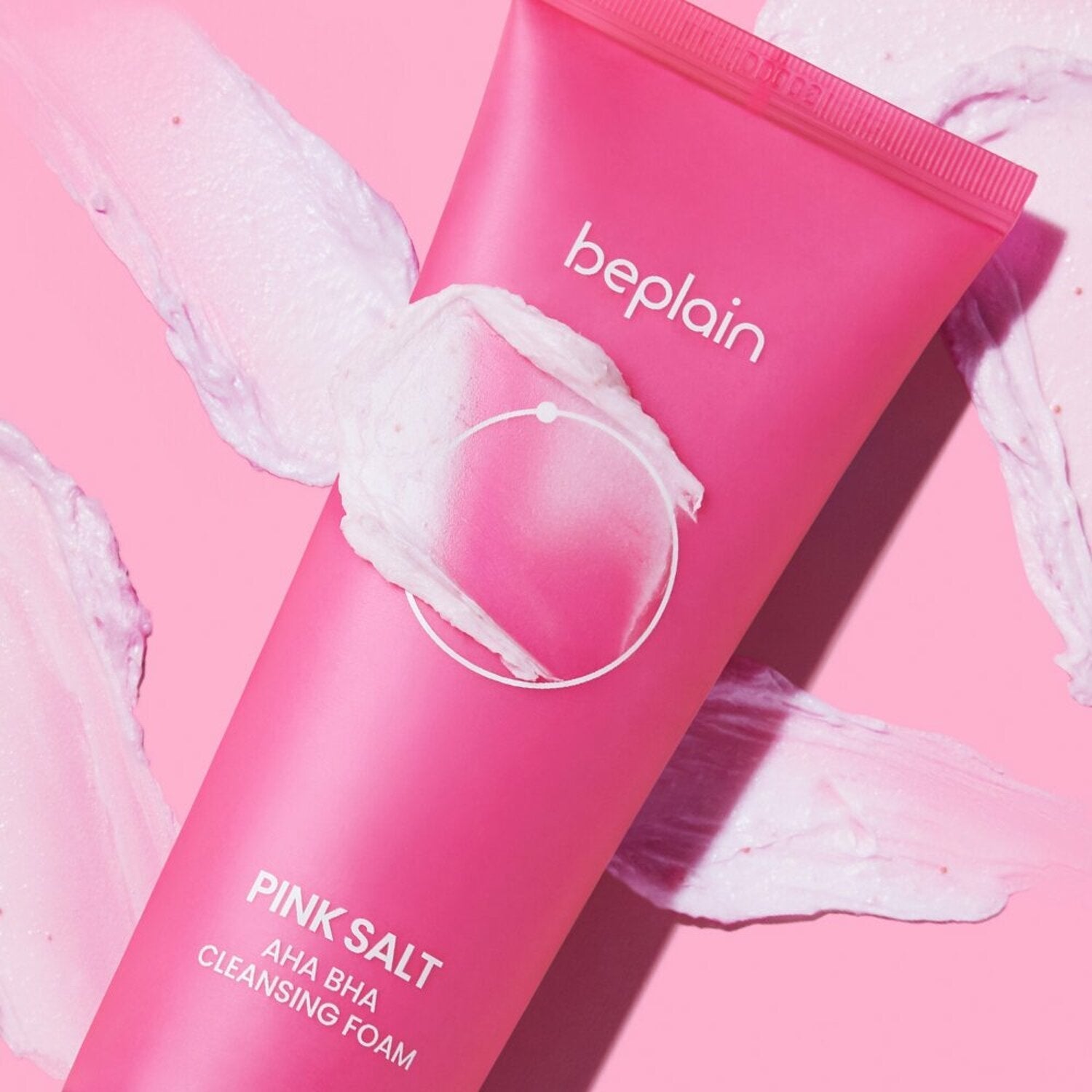 beplain Pink Salt AHA BHA Cleansing Foam 120ml - Skynkorea
