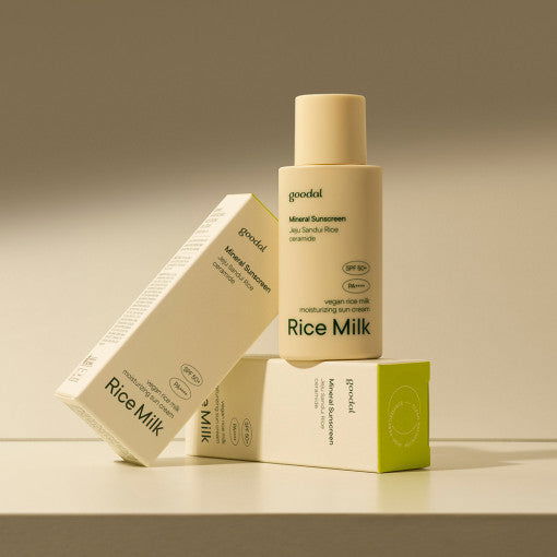 goodal Vegan Rice Milk Moisturizing Sun Cream 50ml [SPF50+ PA++++] - Skynkorea