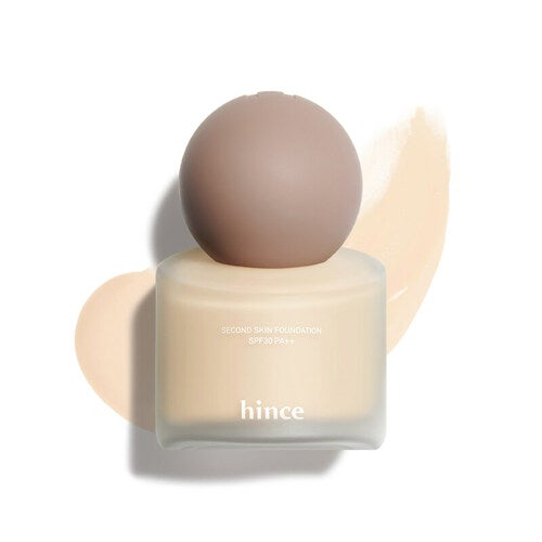 hince Second Skin Foundation 40ml (5 colors) - Skynkorea