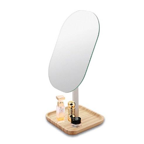 [miro line] Wood Tray Stand Mirror ST-311 - Skynkorea