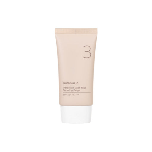 numbuzin No.3 Porcelain Base-skip Tone Up Beige SPF50+ PA++++ 50ml - Skynkorea