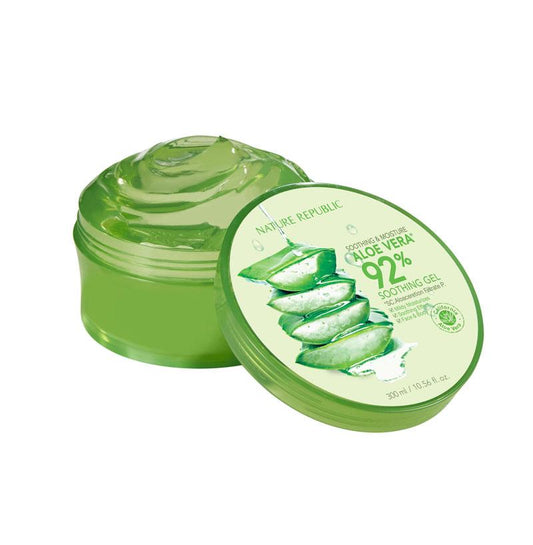 [NATURE REPUBLIC] Soothing & Moisture Aloe Vera 92% Soothing Gel 300ml - Skynkorea