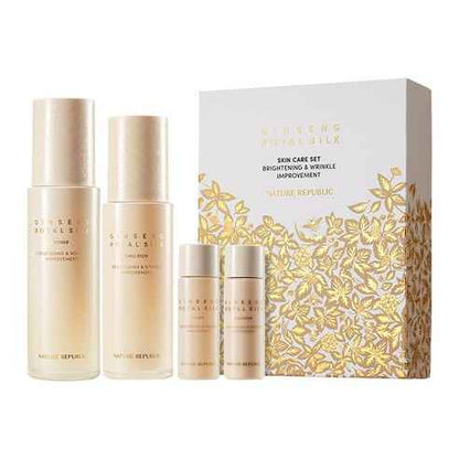 NATURE REPUBLIC Ginseng Gold Silk Toner & Emulsion Set - Skynkorea