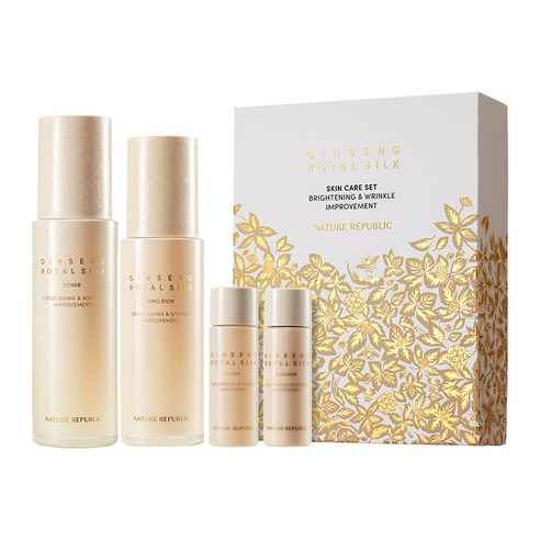 NATURE REPUBLIC Ginseng Gold Silk Toner & Emulsion Set - Skynkorea