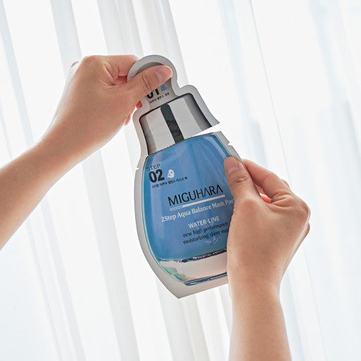 MIGUHARA 2 Step Aqua Balance Mask Pack (1.7ml + 25ml) x 1 sheet - Skynkorea