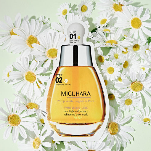 MIGUHARA 2 Step Whitening Mask Pack Origin 1.7ml + 25ml - Skynkorea
