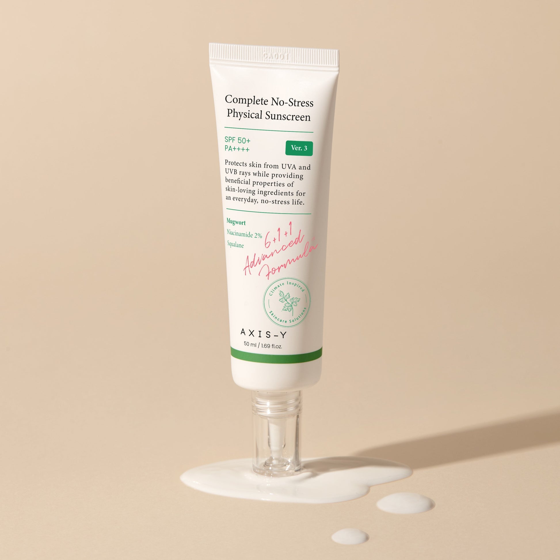 AXIS-Y Complete No-Stress Physical Sunscreen V.3 50ml - Skynkorea