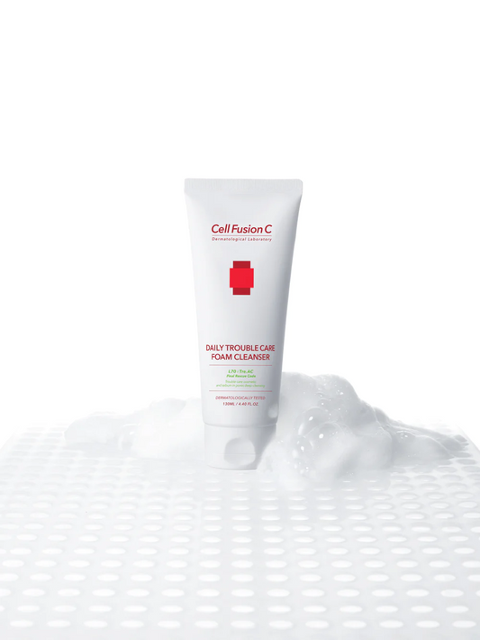 [Cell Fusion C] TRE.AC Daily Trouble Care Foam Cleanser 130ml - Skynkorea