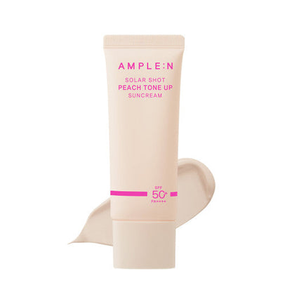 AMPLE:N Solar Shot Peach Tone Up Suncream 40ml - Skynkorea