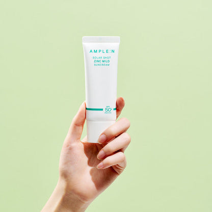 AMPLE:N Solar Shot Zinc Mild Suncream 40ml SPF 50+ PA++++ - Skynkorea