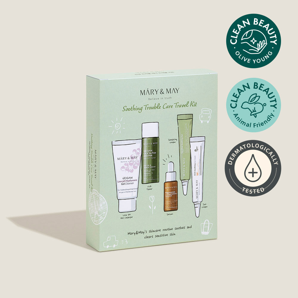 [MARY & MAY] Soothing Trouble Care Travel Kit (5pcs) - Skynkorea