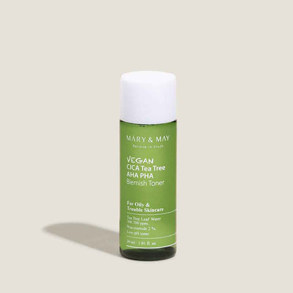 [MARY & MAY] Vegan CICA Tea Tree Toner Special Set (200ml+30ml+Eye cream 12g) - Skynkorea