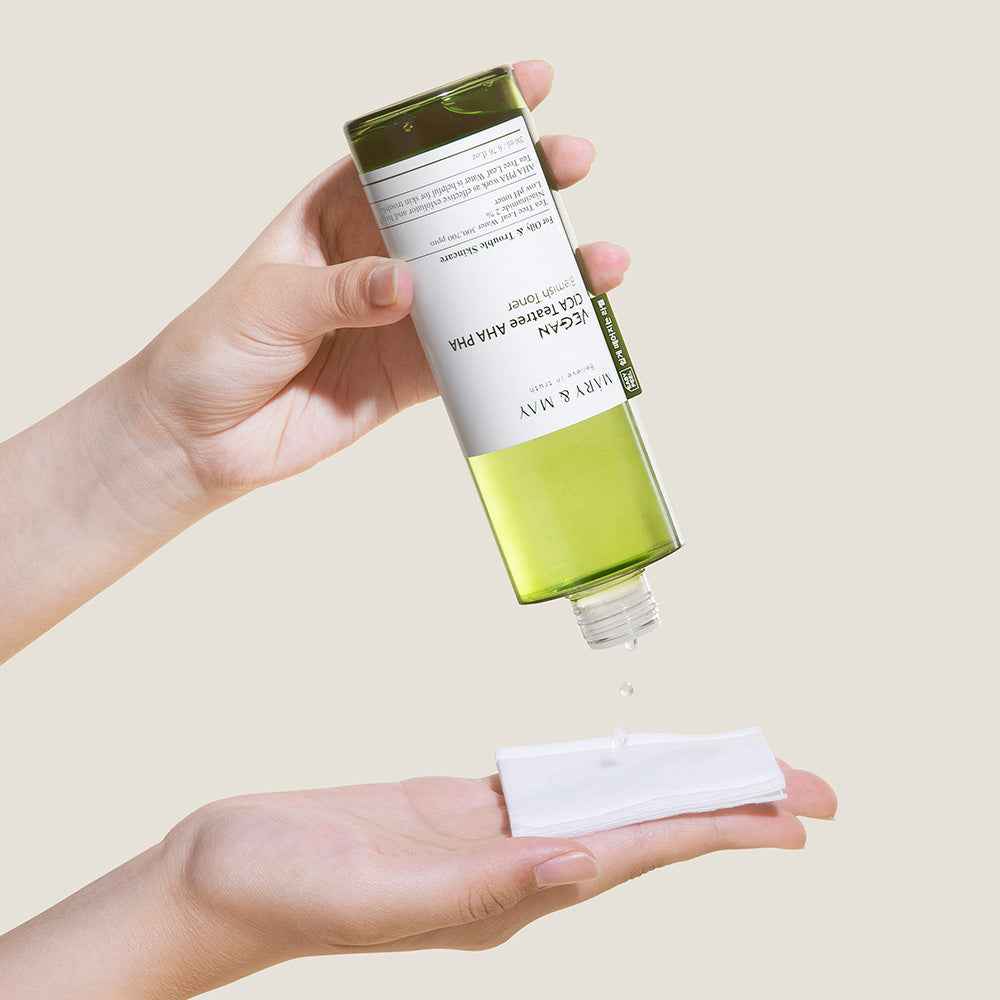 [MARY & MAY] Vegan CICA Tea Tree Toner Special Set (200ml+30ml+Eye cream 12g) - Skynkorea