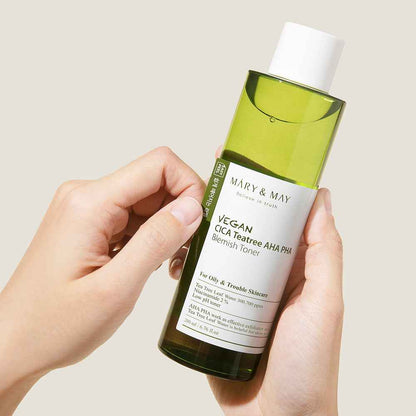 [MARY & MAY] Vegan CICA Tea Tree Toner Special Set (200ml+30ml+Eye cream 12g) - Skynkorea