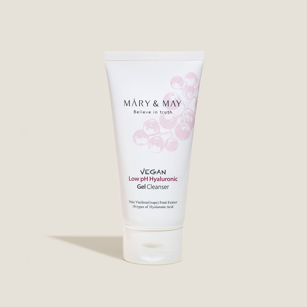[MARY & MAY] Vegan Low pH Hyaluronic Gel Cleanser 150ml - Skynkorea