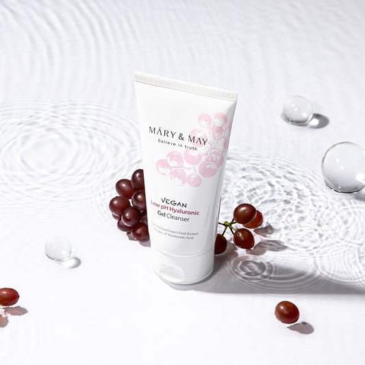 [MARY & MAY] Vegan Low pH Hyaluronic Gel Cleanser 150ml - Skynkorea