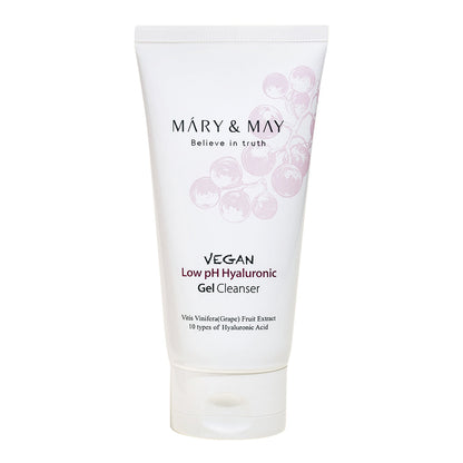 [MARY & MAY] Vegan Low pH Hyaluronic Gel Cleanser 150ml - Skynkorea