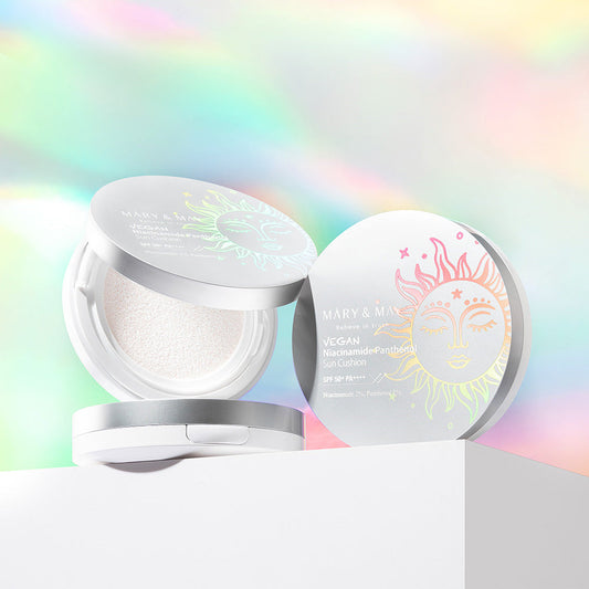 [MARY & MAY] Vegan Niacinamide Panthenol Sun Cushion SPF50+ PA++++ 25g - Skynkorea