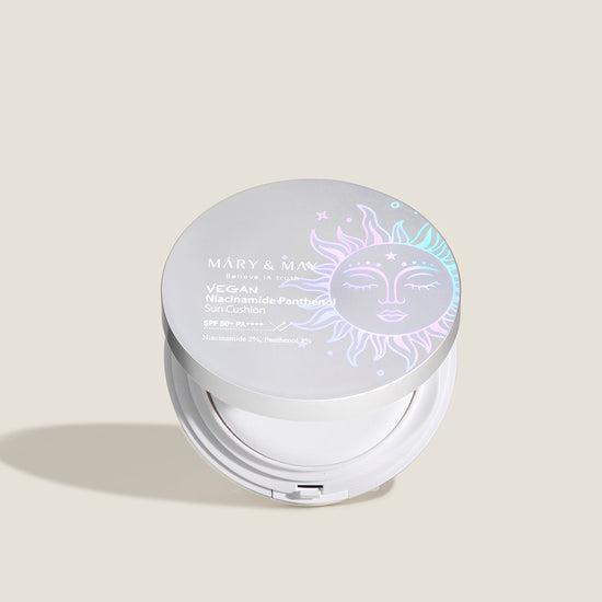 [MARY & MAY] Vegan Niacinamide Panthenol Sun Cushion SPF50+ PA++++ 25g - Skynkorea