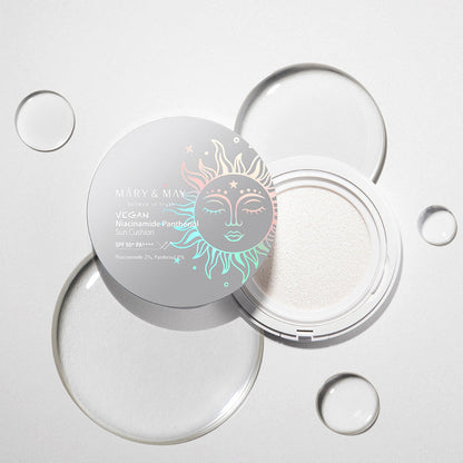 [MARY & MAY] Vegan Niacinamide Panthenol Sun Cushion SPF50+ PA++++ 25g - Skynkorea