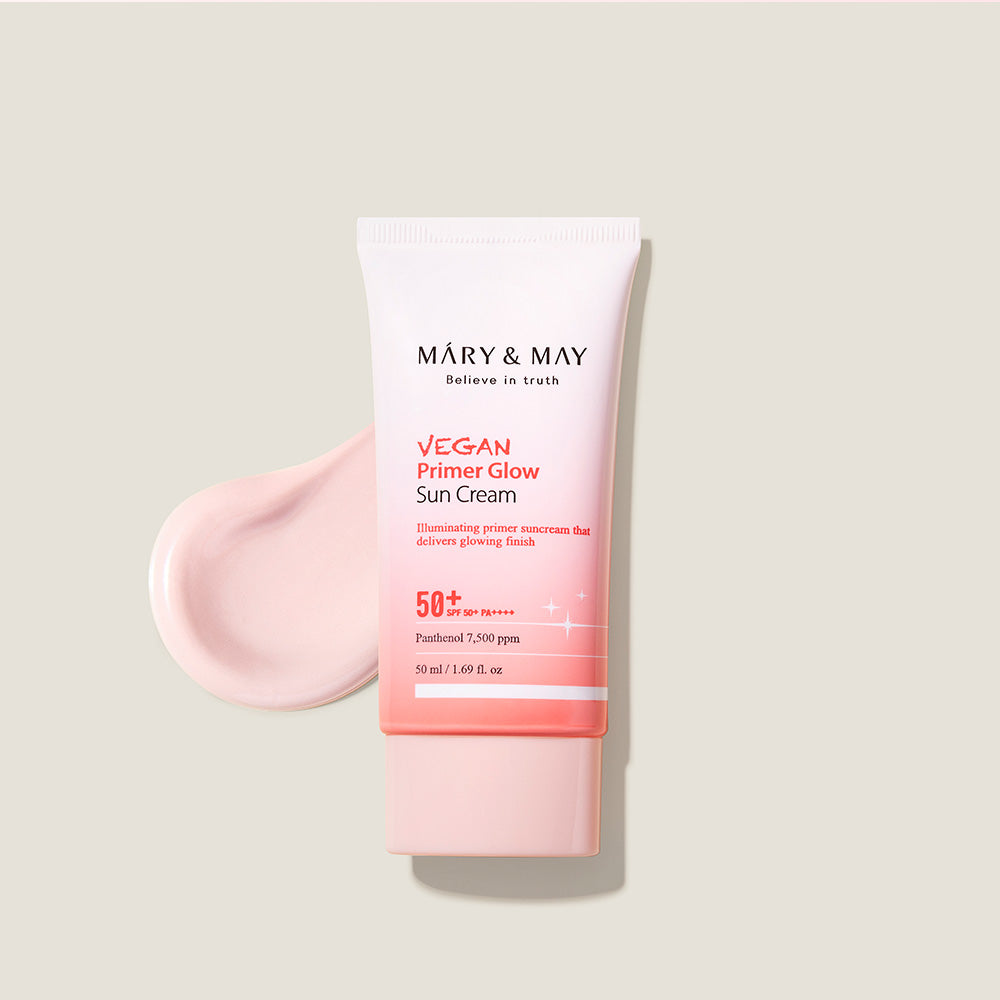 [MARY & MAY] Vegan Primer Glow Sun Cream SPF50+ PA++++ 50ml - Skynkorea