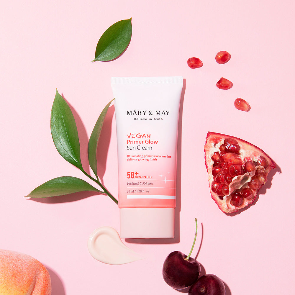 [MARY & MAY] Vegan Primer Glow Sun Cream SPF50+ PA++++ 50ml - Skynkorea