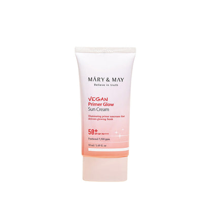 [MARY & MAY] Vegan Primer Glow Sun Cream SPF50+ PA++++ 50ml - Skynkorea