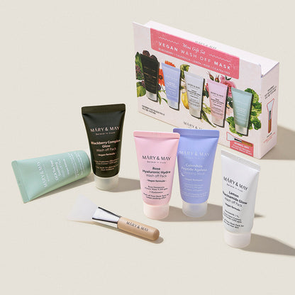 [MARY & MAY] Vegan Wash Off Mask Mini Gift Set (30g x 5) - Skynkorea