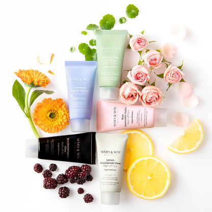 [MARY & MAY] Vegan Wash Off Mask Mini Gift Set (30g x 5) - Skynkorea
