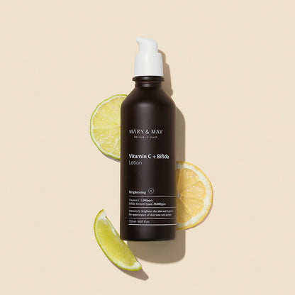 [MARY & MAY] Vitamin C+Bifida Lotion 120ml - Skynkorea