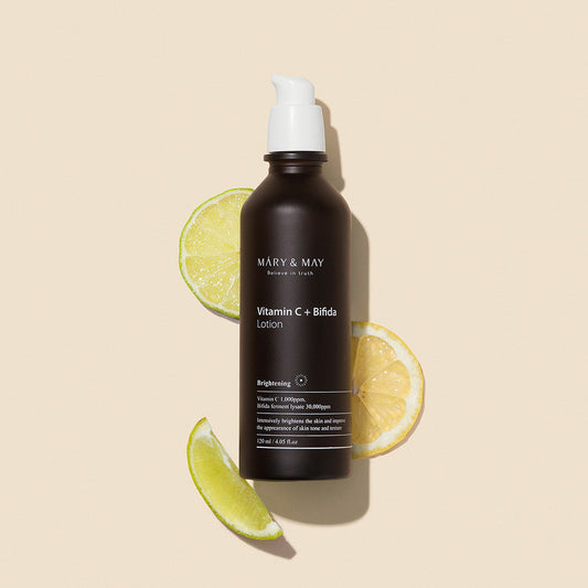 [MARY & MAY] Vitamin C+Bifida Lotion 120ml - Skynkorea