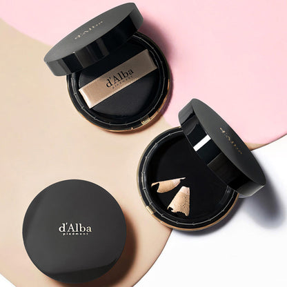 d'Alba Skin Fit Grinding Serum Cover Pact 20g+20g(refill) SPF50+/PA++++ - Skynkorea