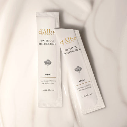 d'Alba Waterfull Vegan Sleeping Pack 4ml X 24ea - Skynkorea