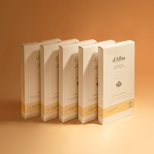 d'Alba White Truffle Double Mask Pack [Nutritive/Hydrating] 32.5g X 20ea - Skynkorea