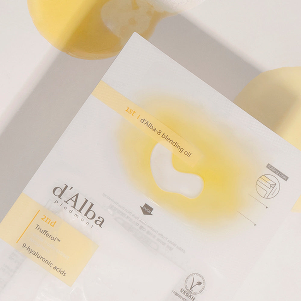 d'Alba White Truffle Double Mask Pack [Nutritive/Hydrating] 32.5g X 20ea - Skynkorea