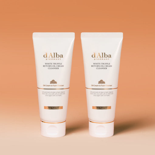 d'Alba White Truffle Return Oil Cream Cleanser (Tube) 100ml X 2ea - Skynkorea