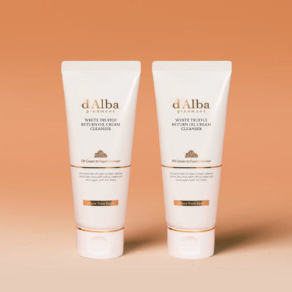 d'Alba White Truffle Return Oil Cream Cleanser (Tube) 100ml X 2ea - Skynkorea