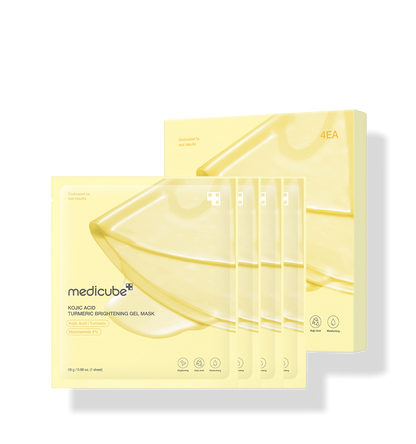 medicube Kojic Acid Turmeric Brightening Gel Mask 28g*4ea - Skynkorea