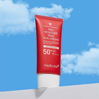medicube Red Moisture Real Sun Cream 50ml - Skynkorea
