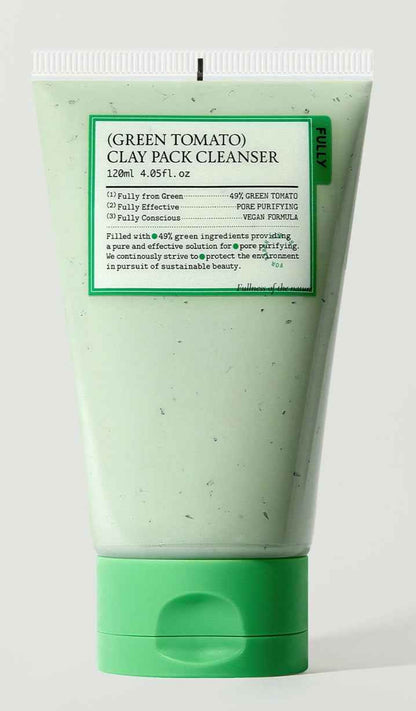 FULLY GREEN TOMATO CLAY PACK CLEANSER 120ml - Skynkorea