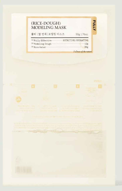 FULLY RICE-DOUGH MODELING MASK 50g*4ea - Skynkorea