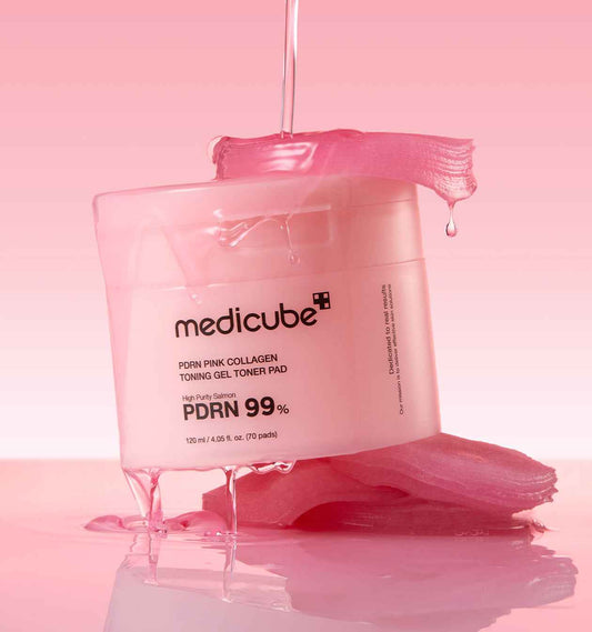medicube PDRN Pink Collagen Gel Toner Pad 120ml/70pads - Skynkorea