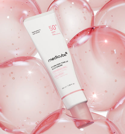 medicube PDRN Pink Tone Up Sun Cream 50ml - Skynkorea